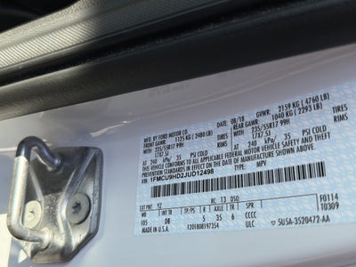 2018 Ford Escape SEL