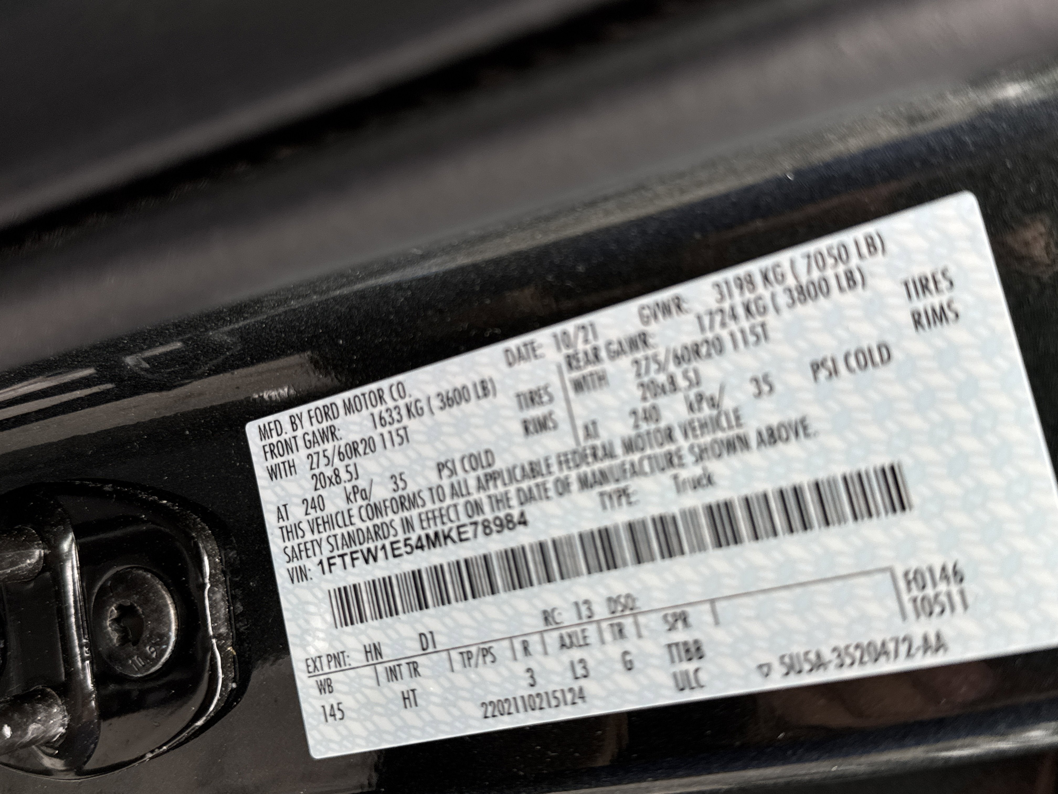 2021 Ford F-150 LARIAT