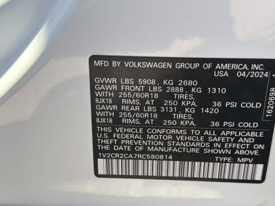 2024 Volkswagen Atlas 2.0T Peak Edition SE w/Technology 4MOTION