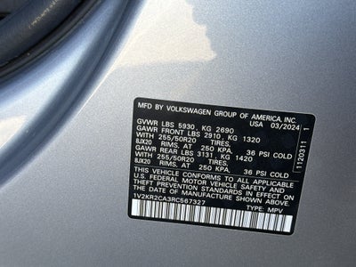 2024 Volkswagen Atlas 2.0T SE w/Technology 4MOTION