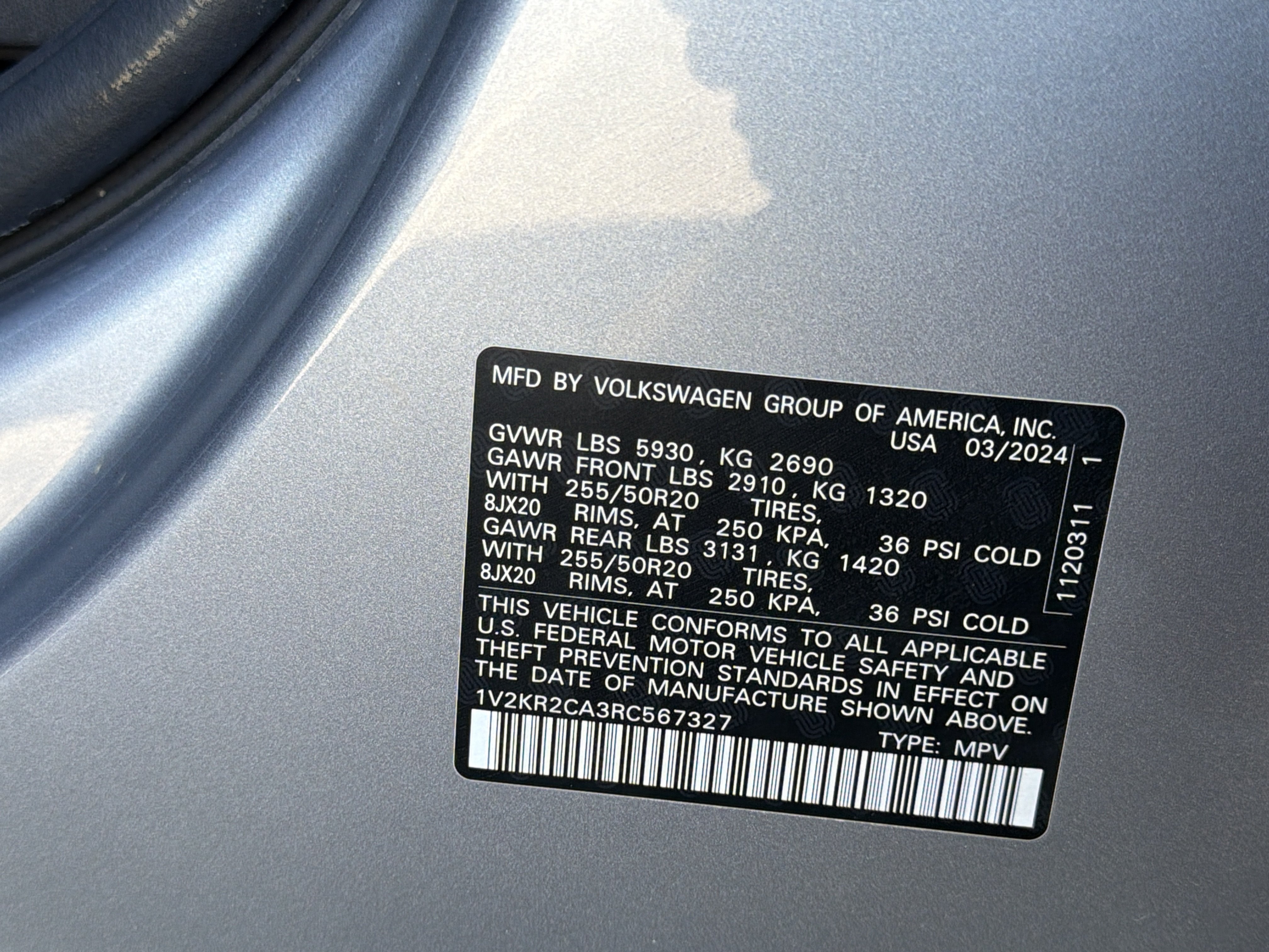 2024 Volkswagen Atlas 2.0T SE w/Technology 4MOTION