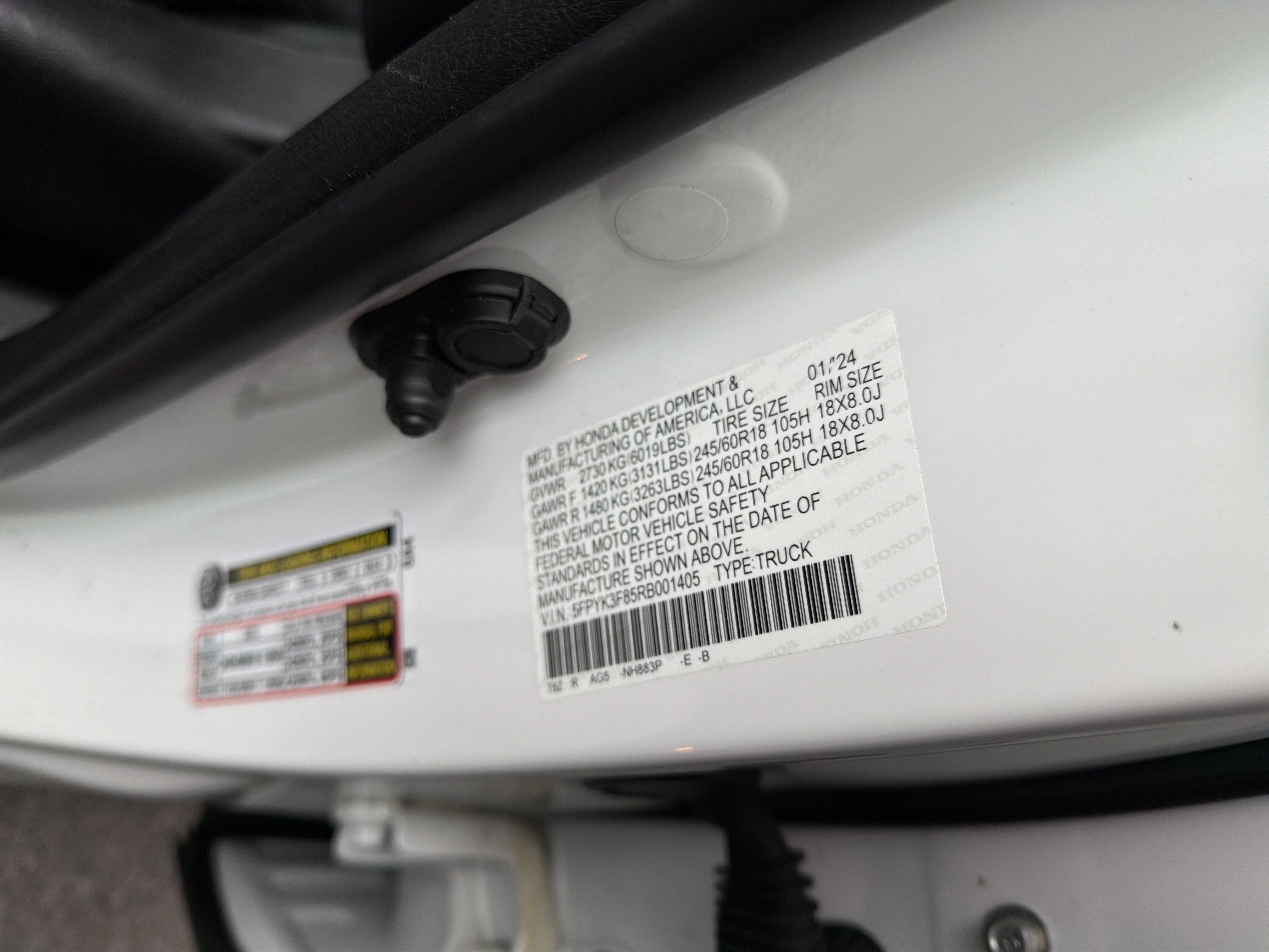 2024 Honda Ridgeline Black Edition