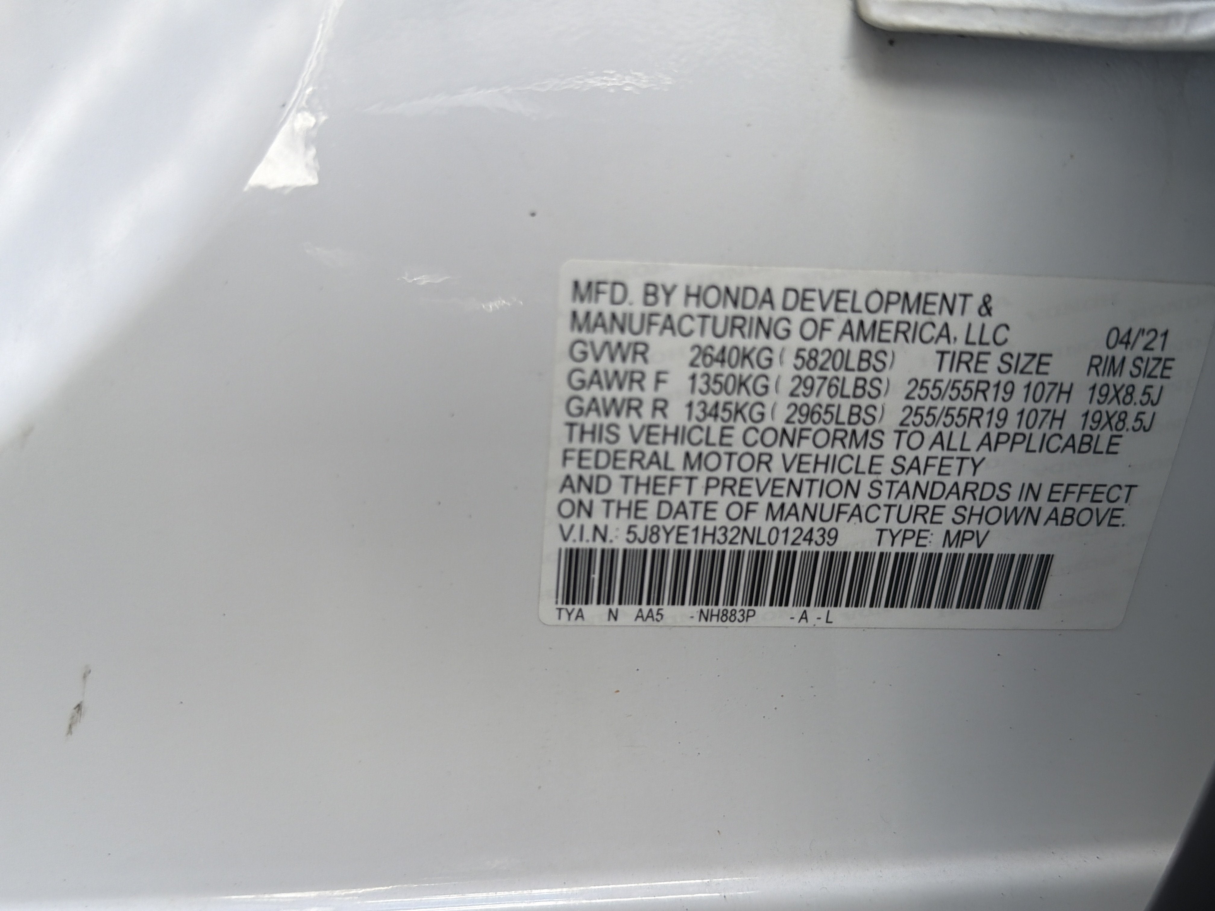 2022 Acura MDX Base