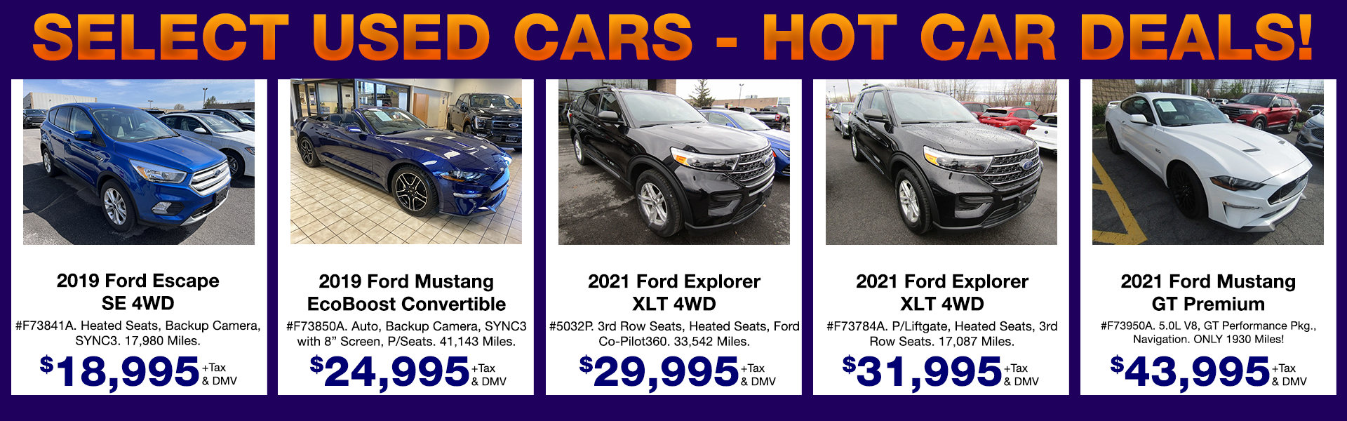 Great Deals on Pre-Owned Fords