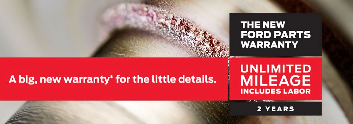 The new Ford Parts Warranty